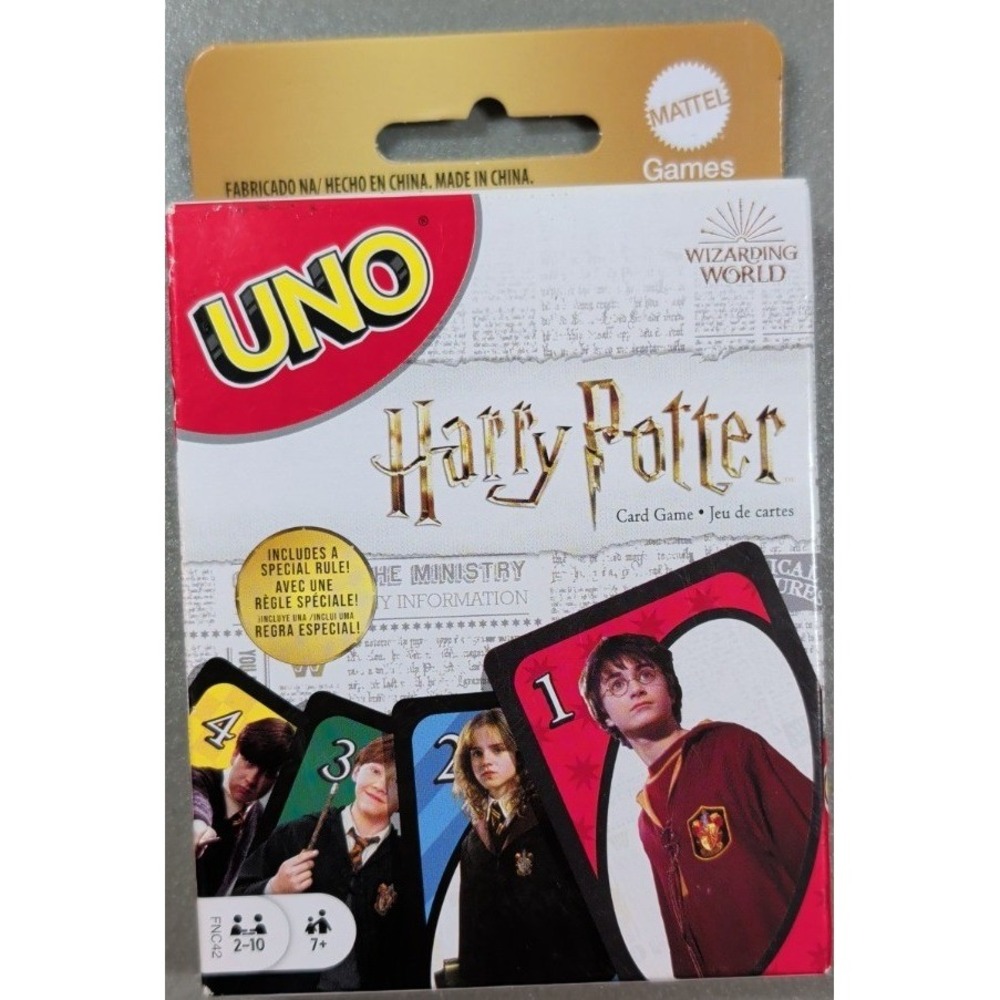Mattel UNO Harry Potter Card Game Wizarding World Special Sorting Hat Rule FNC42